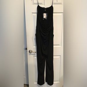 Black halter jumpsuit
